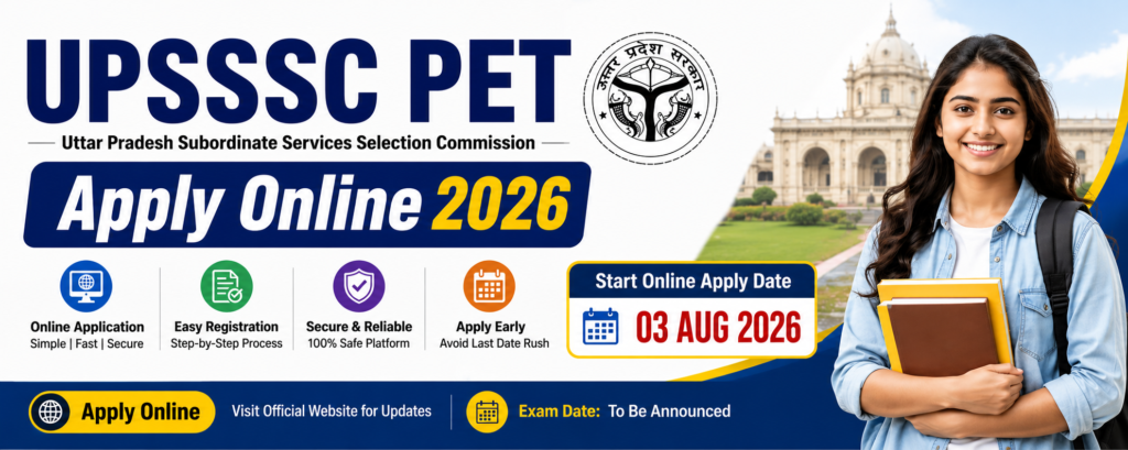 upsssc pet online apply 2026